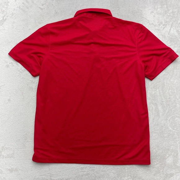 Chic Fil A Polo Shirt Mens Large Red Short Sleeves Work Uniform Team Style Oobe - Picture 8 of 10